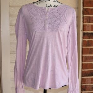 Aeropostale L/S T in Lavender EUC Sz L